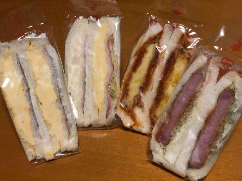 サンドリアのサンドイッチ写真