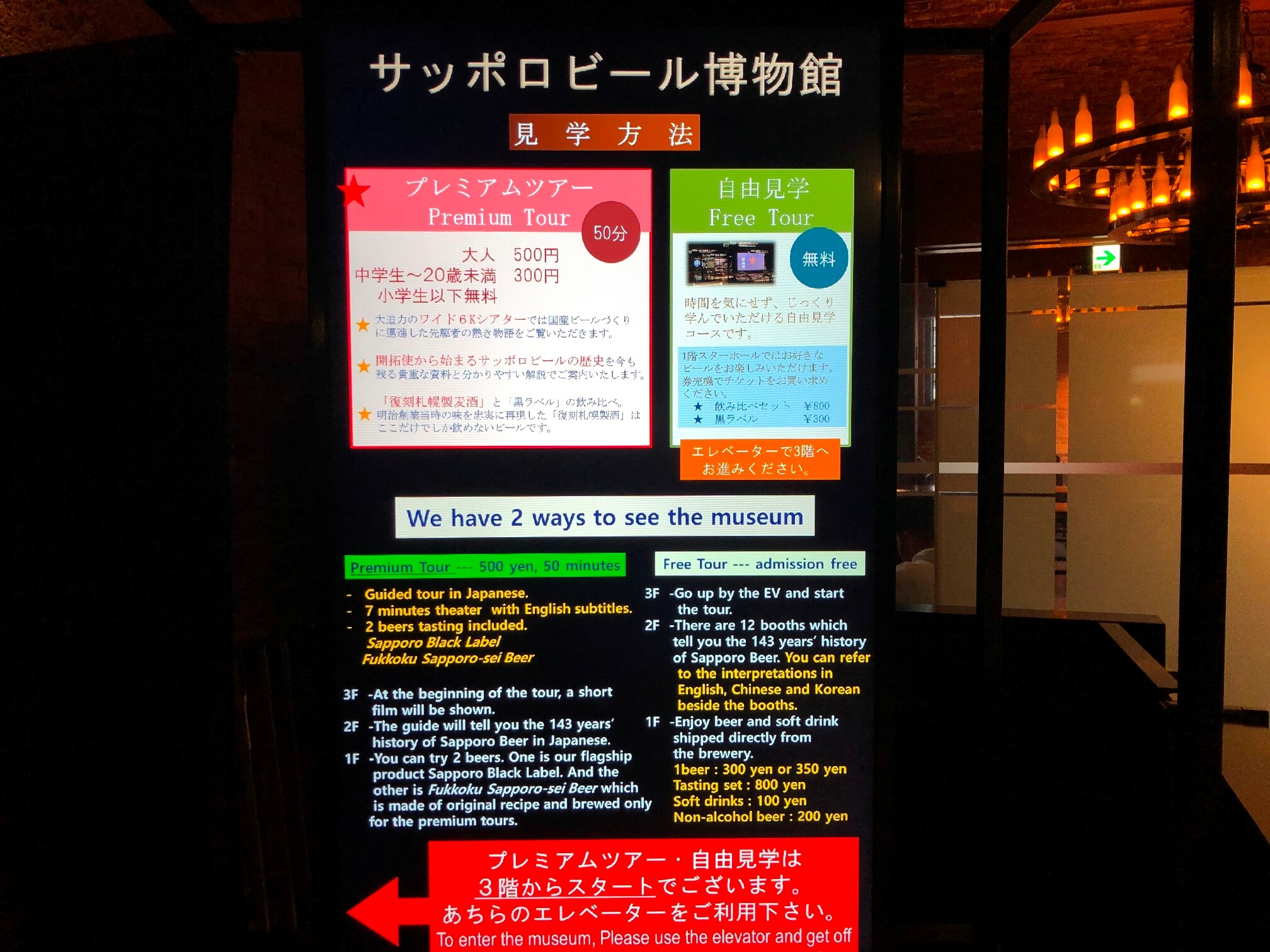 サッポロビール博物館見学ツアー