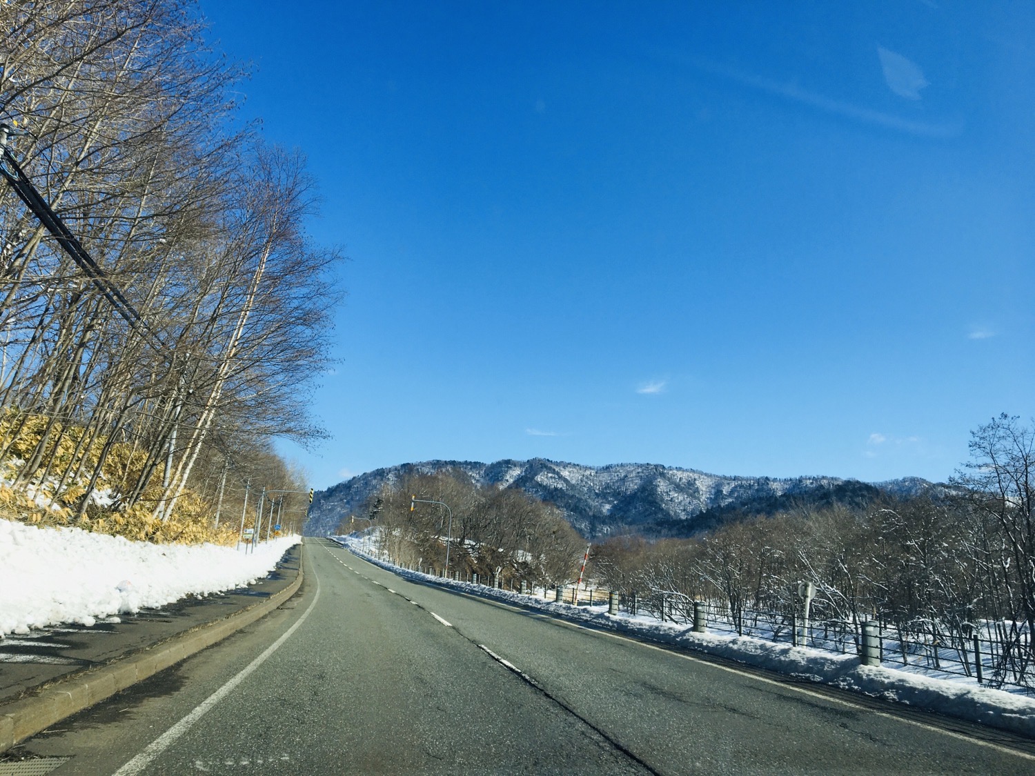 日勝峠の山々の景色