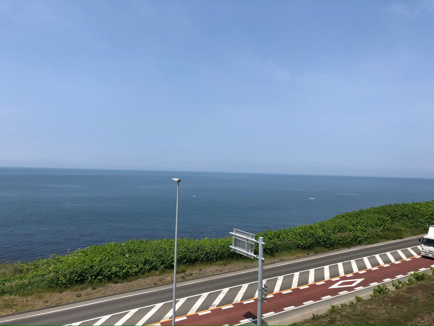 あいろーど厚田の展望デッキから望む日本海