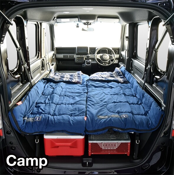北海道でキャンプを満喫 N Van車中泊仕様のレンタカー準備中