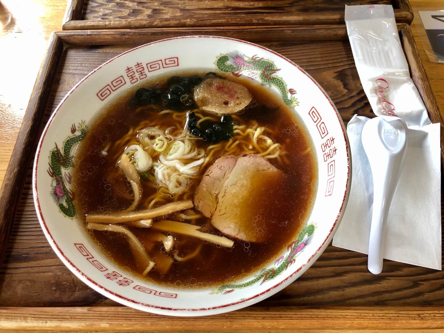 道の駅ロマン街道しょさんべつのふぐだしラーメン醤油味