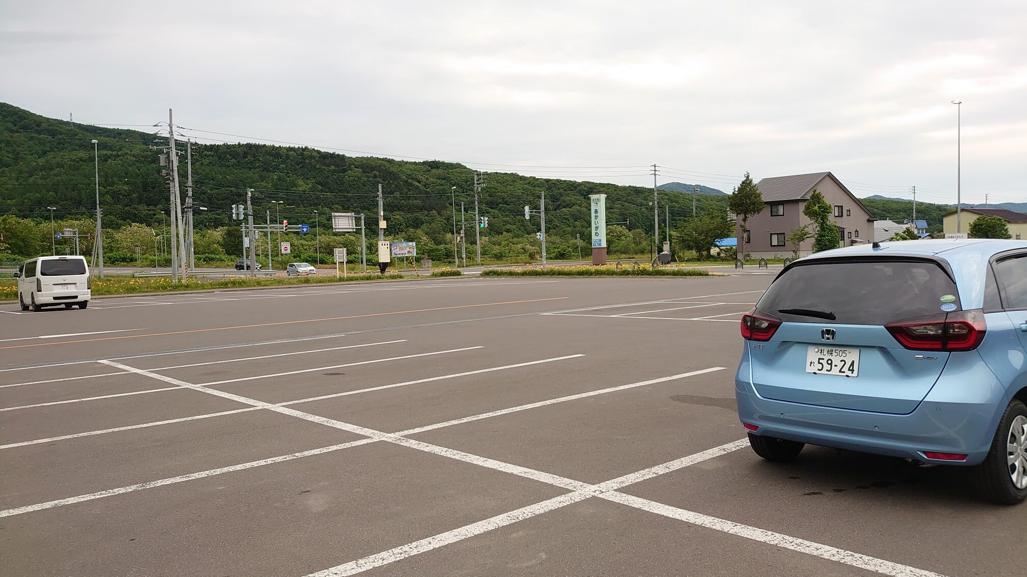 道の駅あかいがわ・駐車場