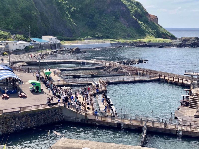 高島岬からのおたる水族館