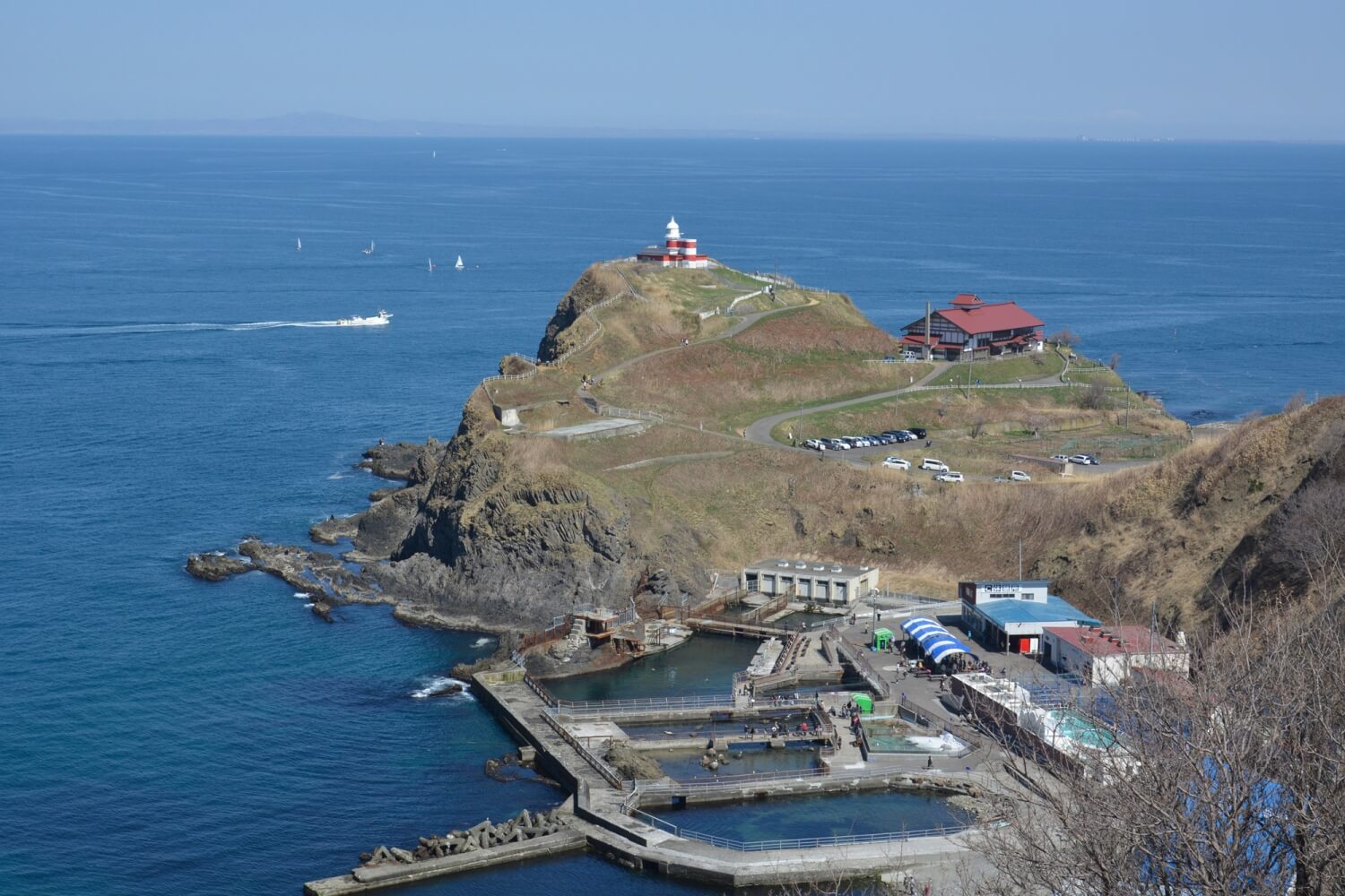 祝津パノラマラインから望む高島岬