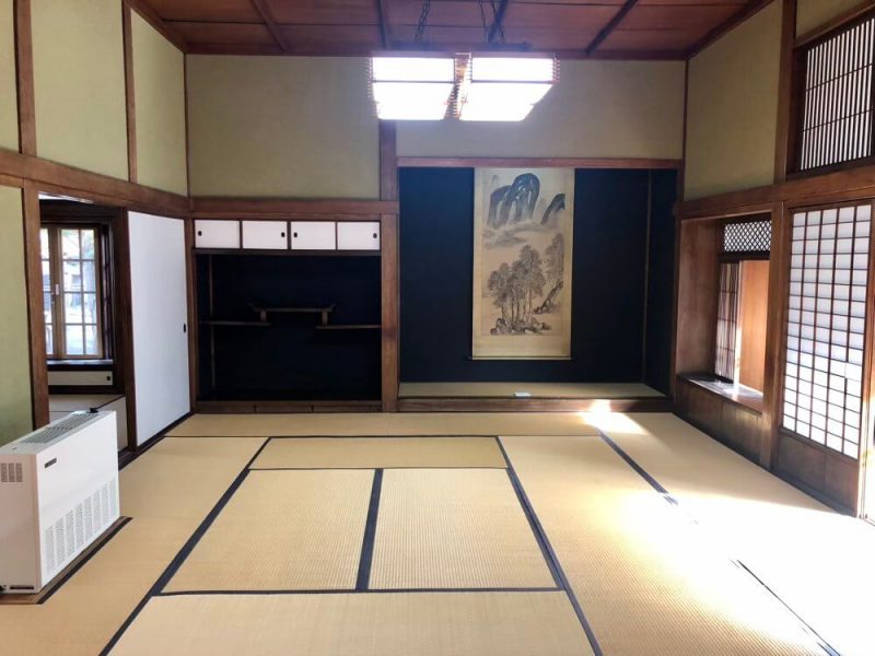 旧永山武四郎邸の和室の写真