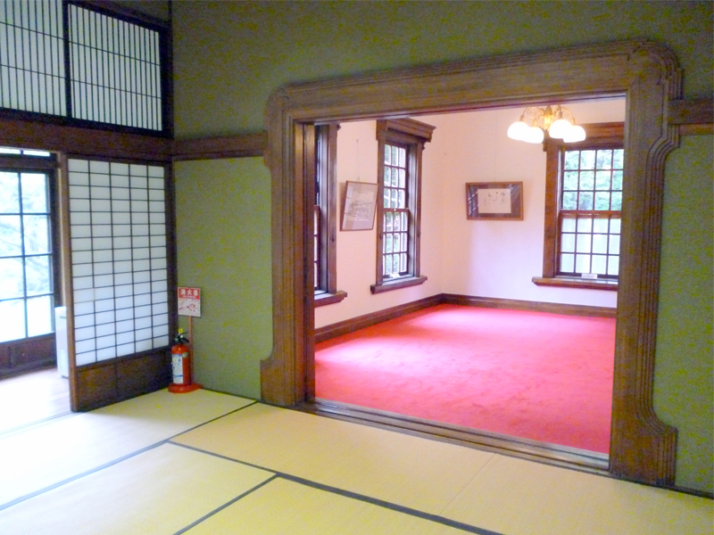旧永山武四郎邸の洋室の写真