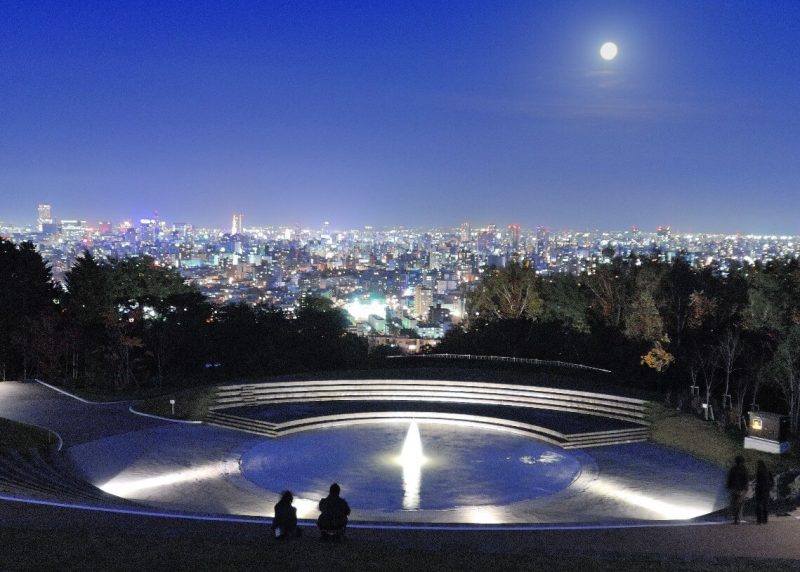 旭山記念公園から望む札幌の夜景