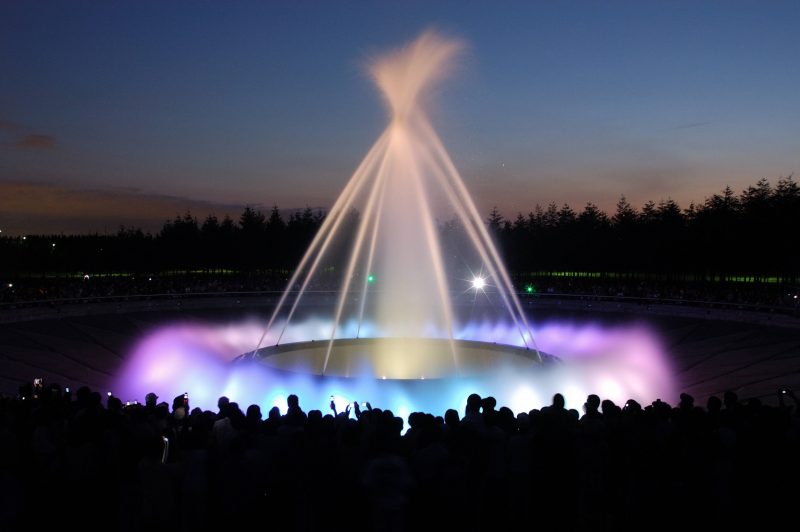 モエレ沼公園の噴水