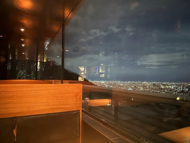 HighGrownCafe(ハイグロウンカフェ)から望む札幌の夜景