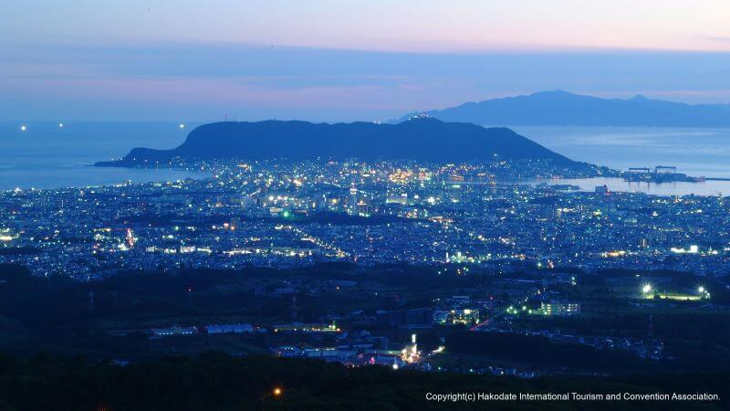 函館裏夜景（城岱牧場展望台）