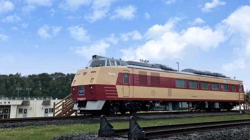 道の駅あびらD51ステーションに展示されているキハ183系車両