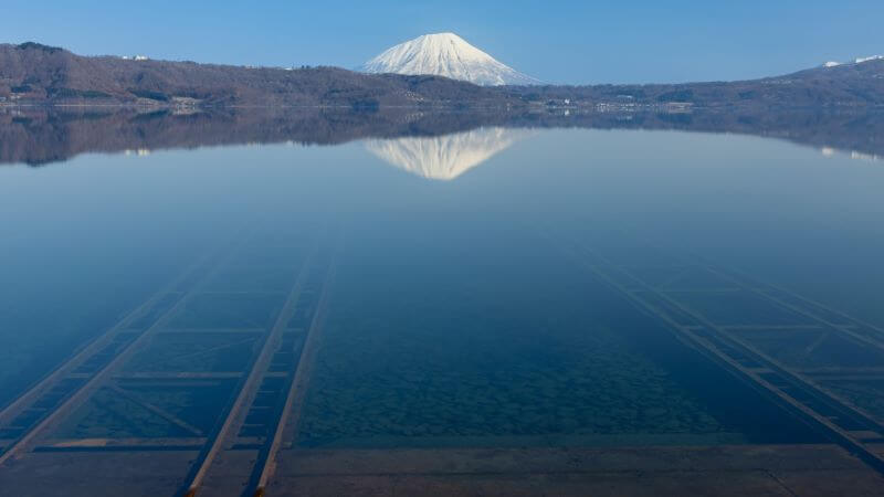 洞爺湖の湖底線路
