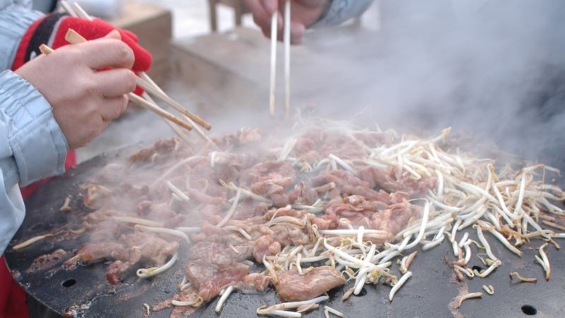 とまこまいスケートまつり「しばれ焼き」